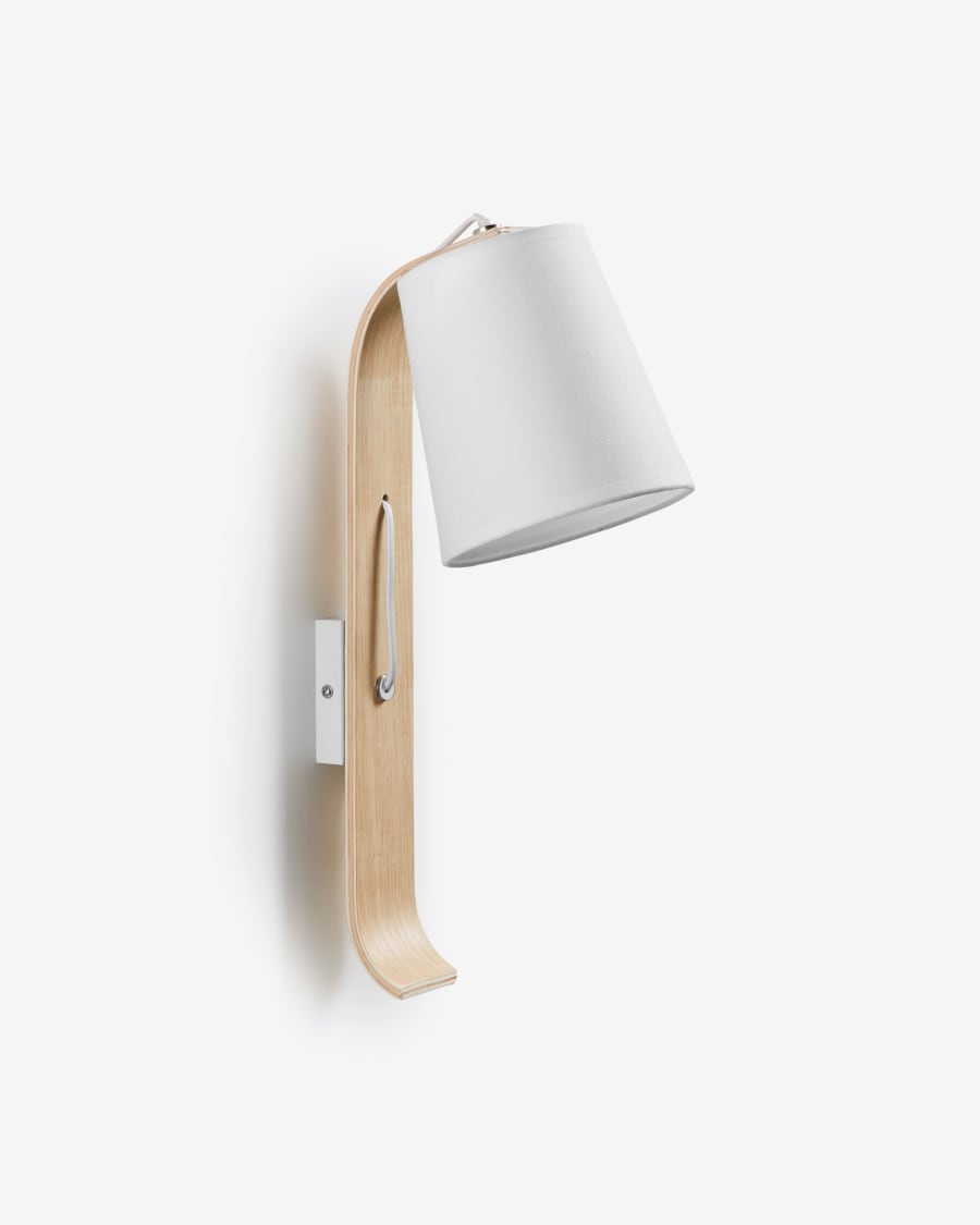Repcy oak veneer wall light