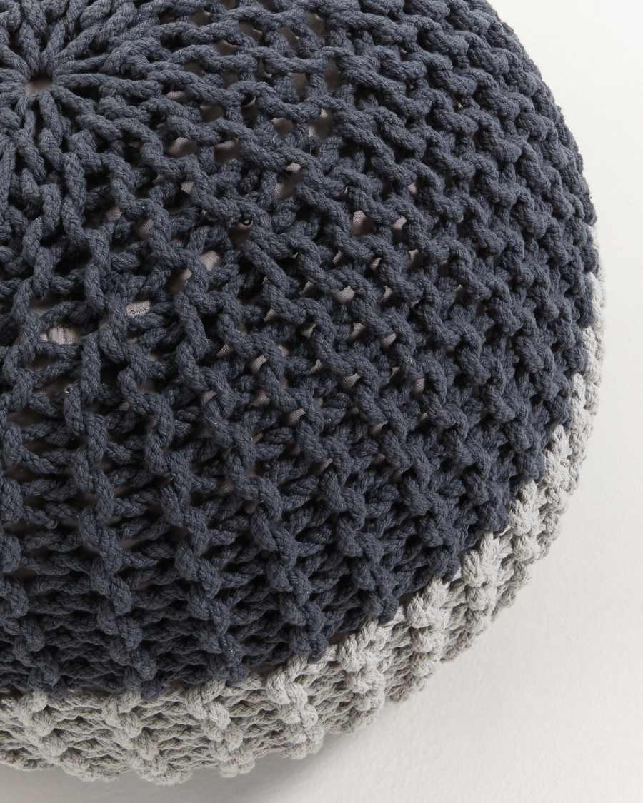 Grey Arnot pouf Ø 50 cm
