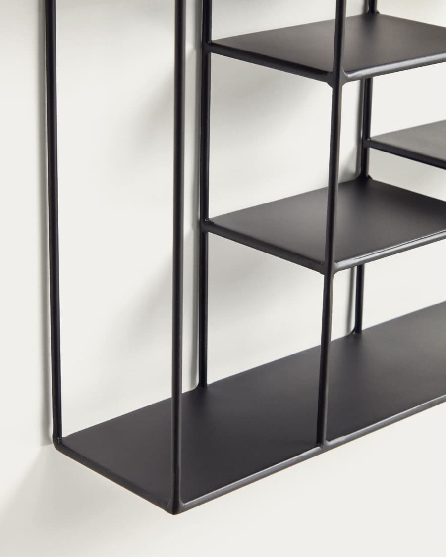 Nils shelves in steel with black finish 37 x 37,5 cm
