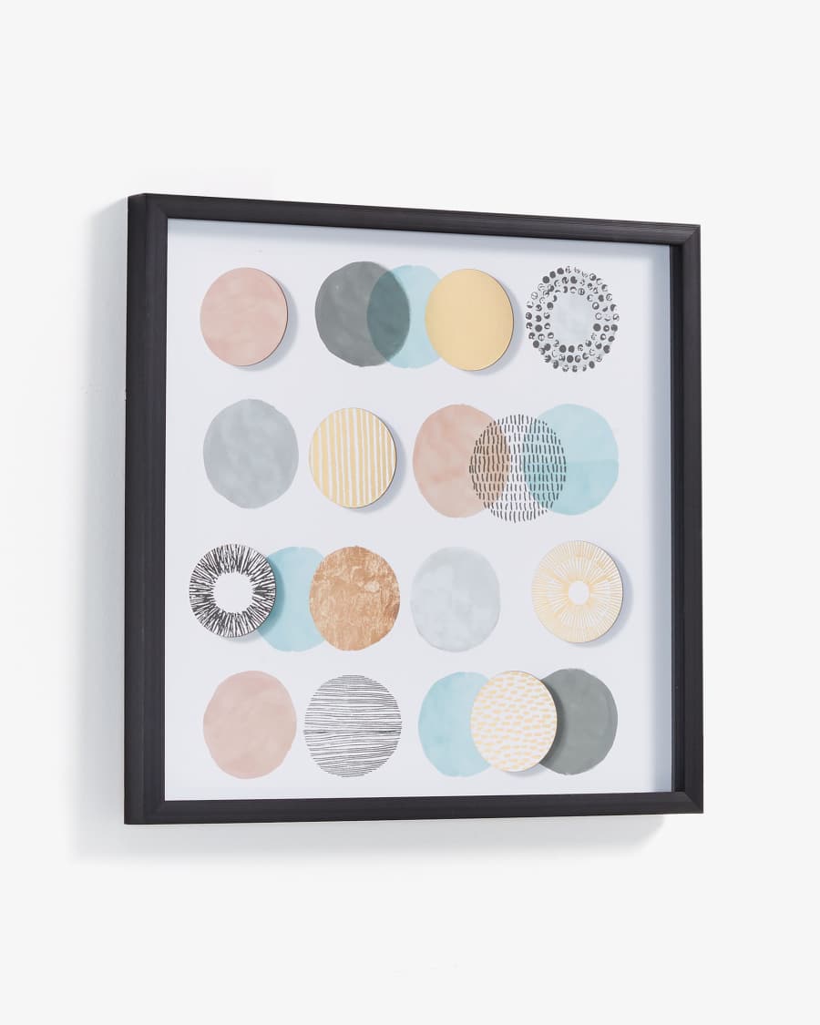 Quadro Aliza, cerchi 53x53 cm