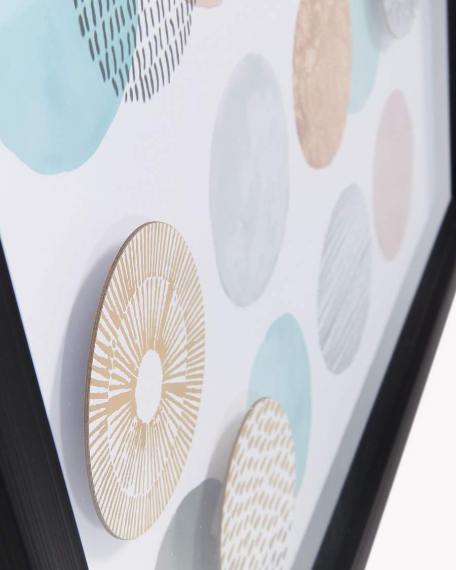 Quadro Aliza, cerchi 53x53 cm