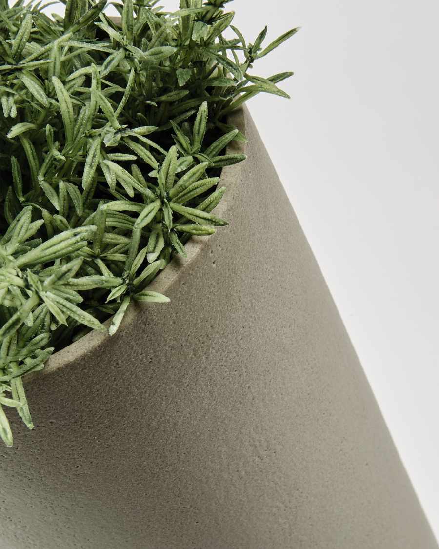 Marta Set aus zwei Vasen Zylinder aus Steinmehl