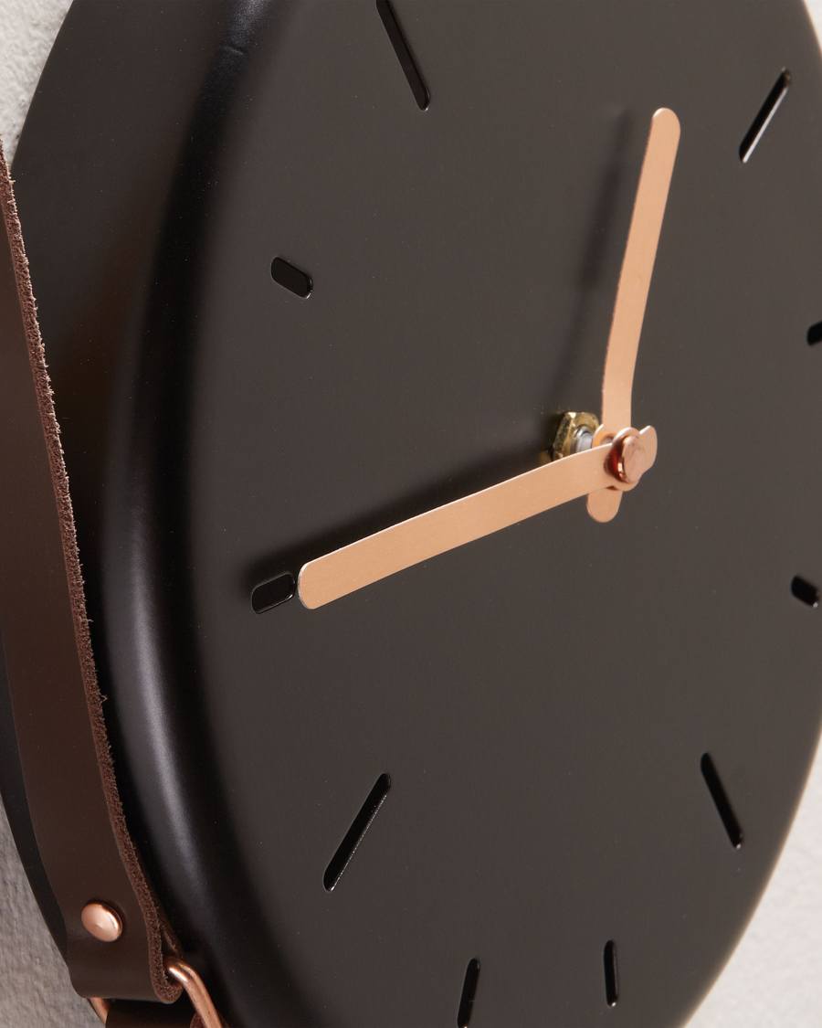 Nolly wall clock, black