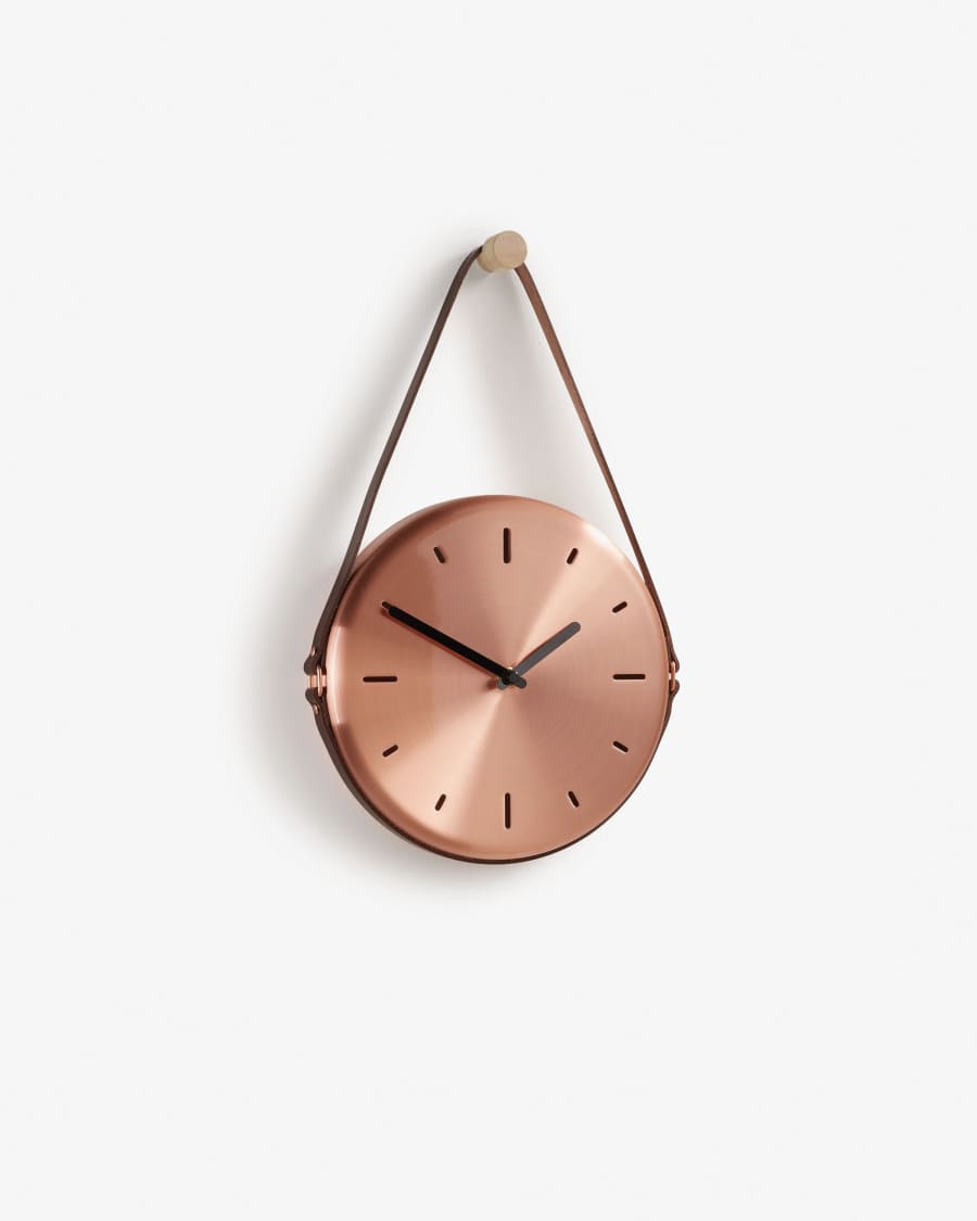 Horloge murale Nolly, cuivre