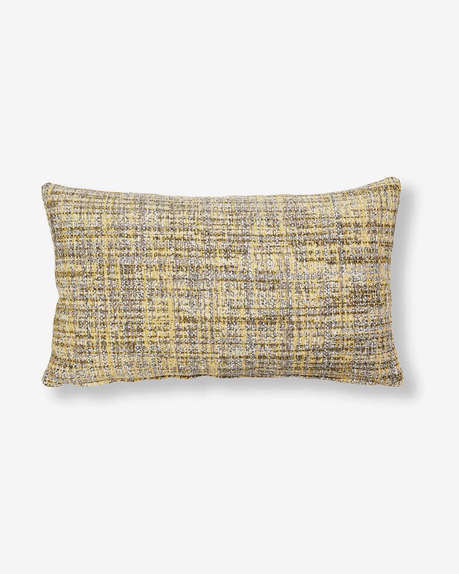 Housse coussin Boho 30x50 cm moutarde