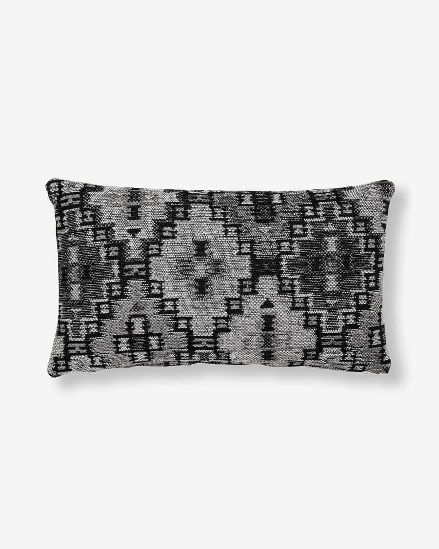 Nazca kussenovertrek 30 x 50 cm donkergrijs