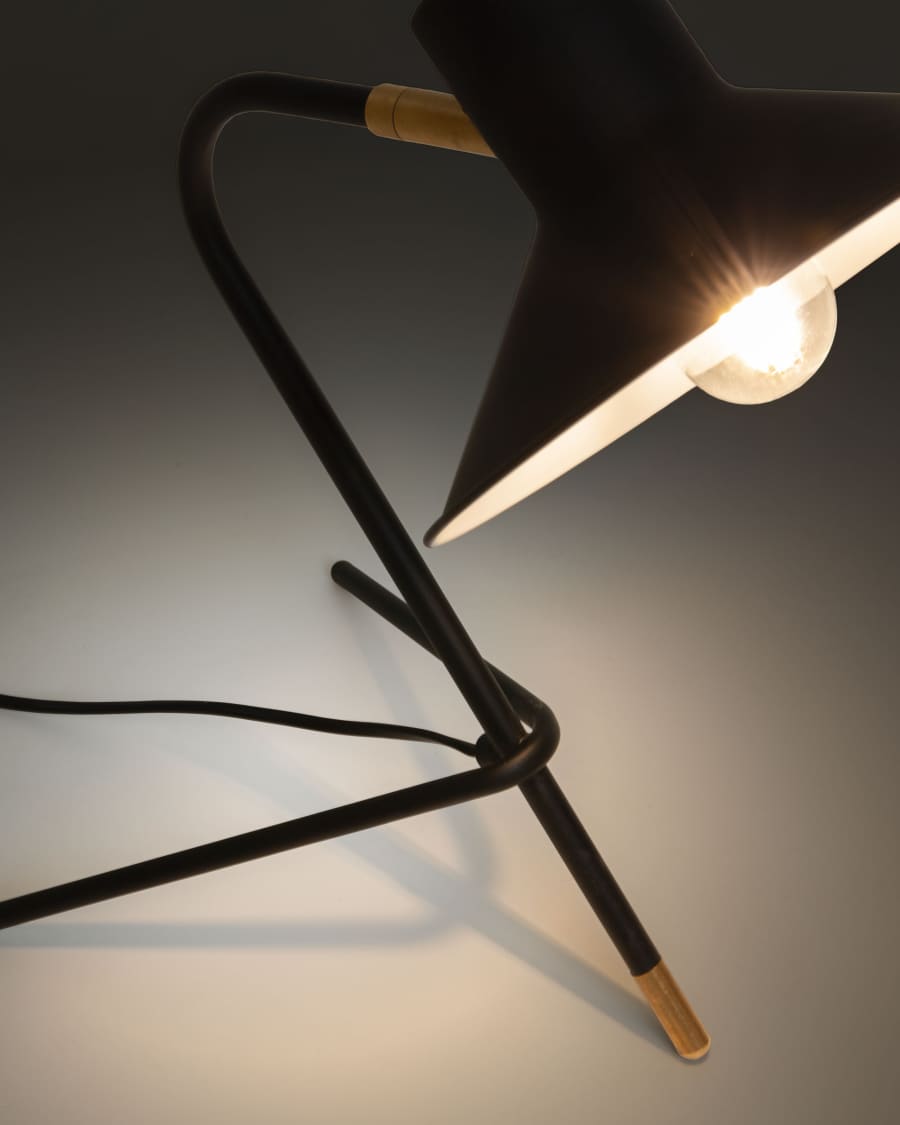 Llum de sobretaula Brianna negre