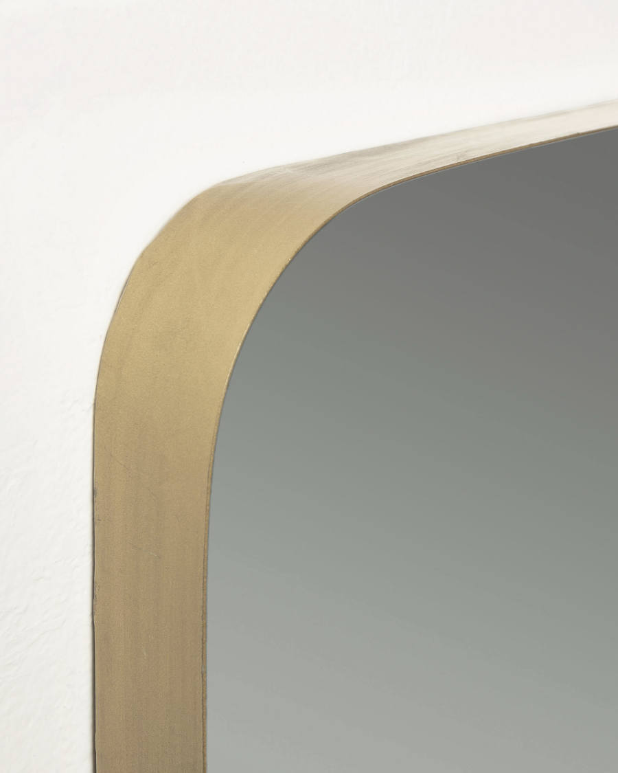 Marco gold metal wall mirror 60 x 60 cm