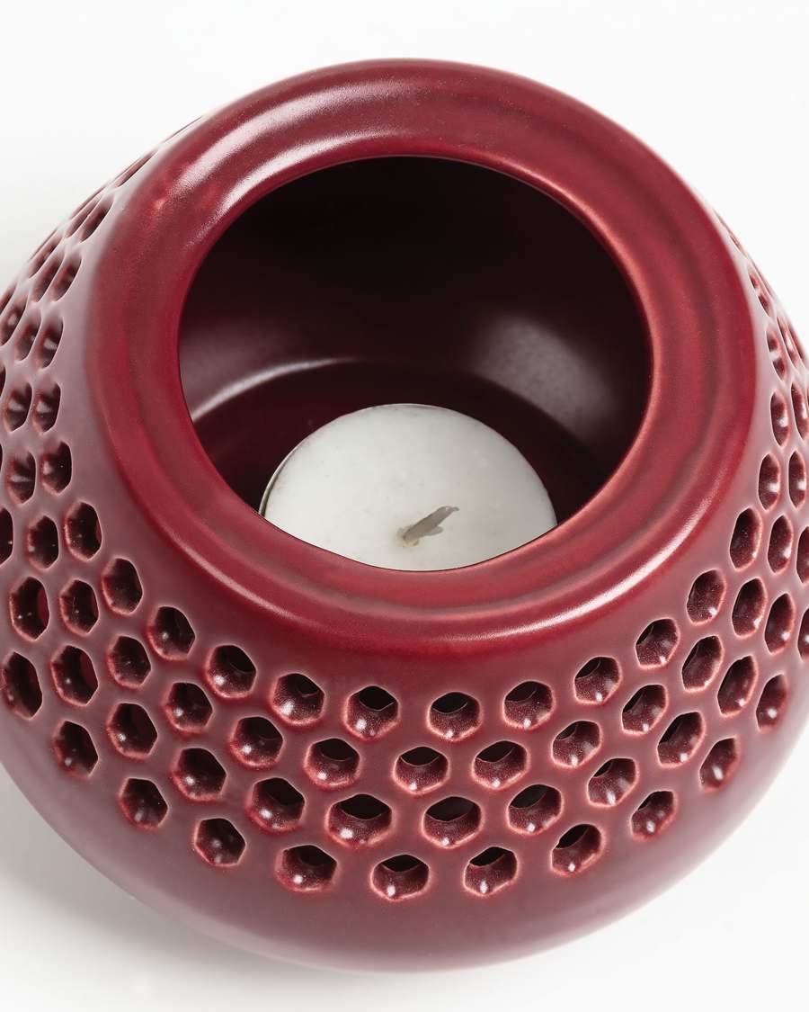 Bougeoir Lidia bordeaux