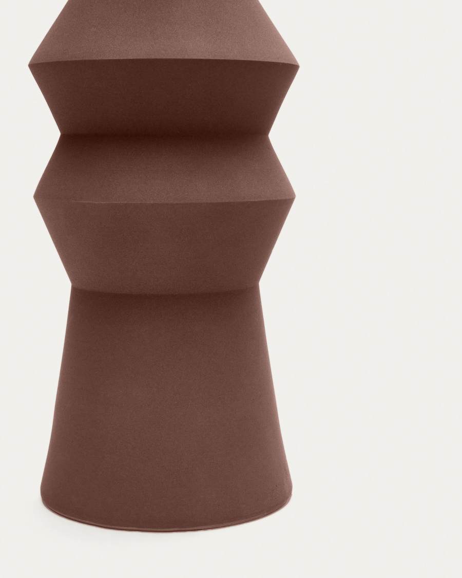 Peratallada ceramic vase in brown, 42 cm