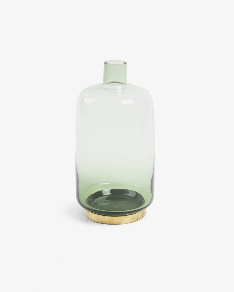 Janae vase green glass