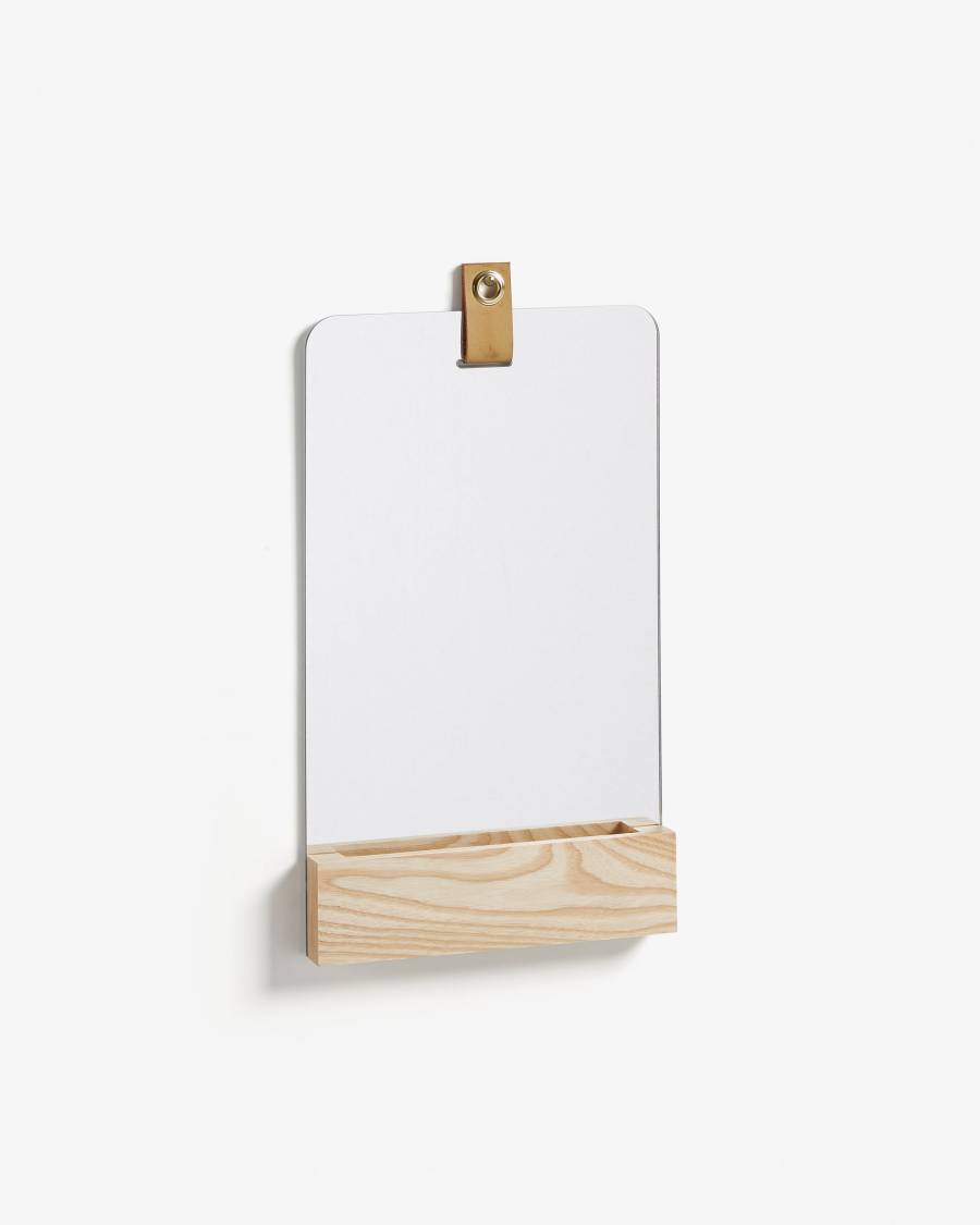 Miroir mural rectangulaire Brant 23 x 38 cm