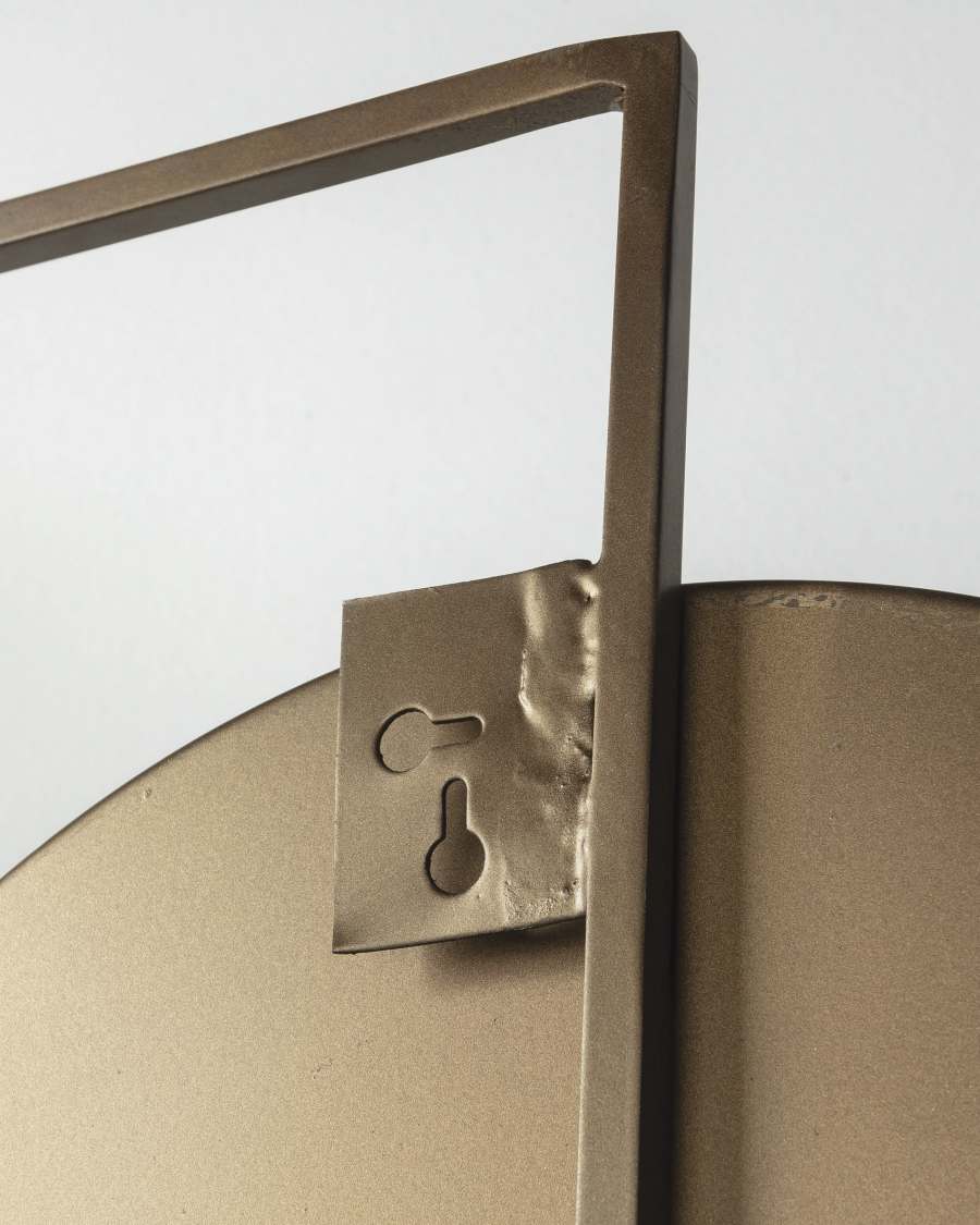 Platte Spiegel aus Metall 81 x 83 cm