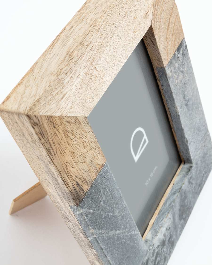 Photo frame Estel 16 x 21 cm wood and grey marble