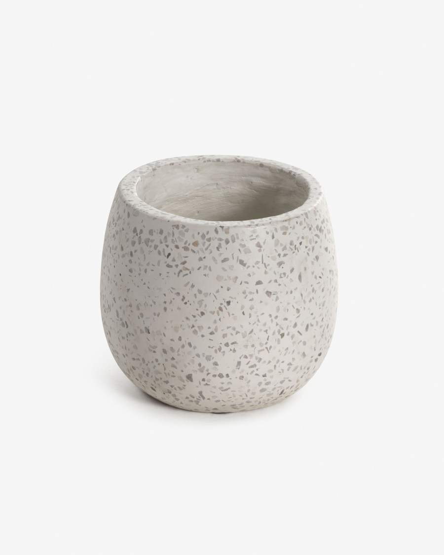 Braydon terrazzo pot white Ø 15 cm