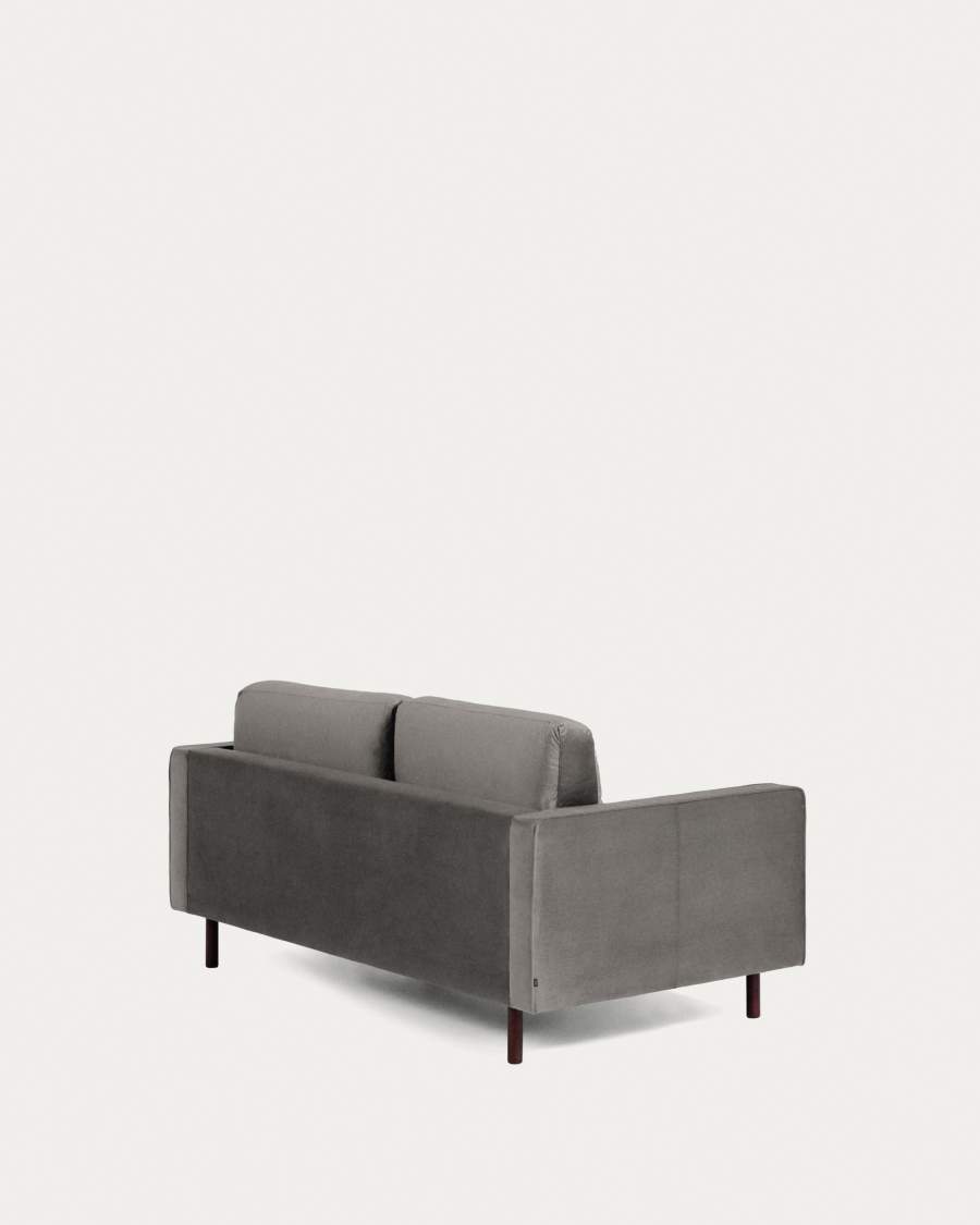 Debra 2 seater sofa in grey velvet, 182 cm