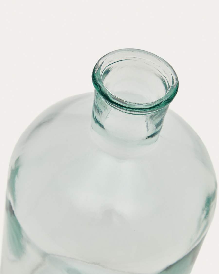 Vase Brenna en verre transparent 100% recyclé 28 cm