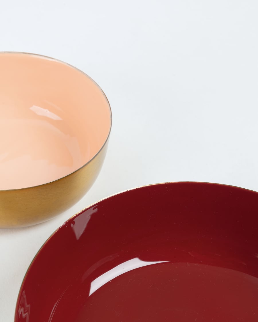 Set van Flurry bordeaux en roze