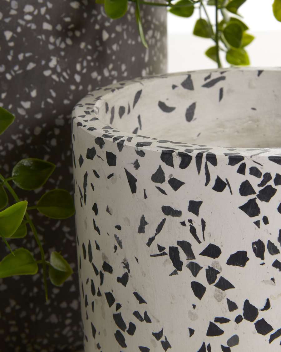 Set Bransc di 2 portavasi rotondi Ø 20 cm / Ø 15 cm