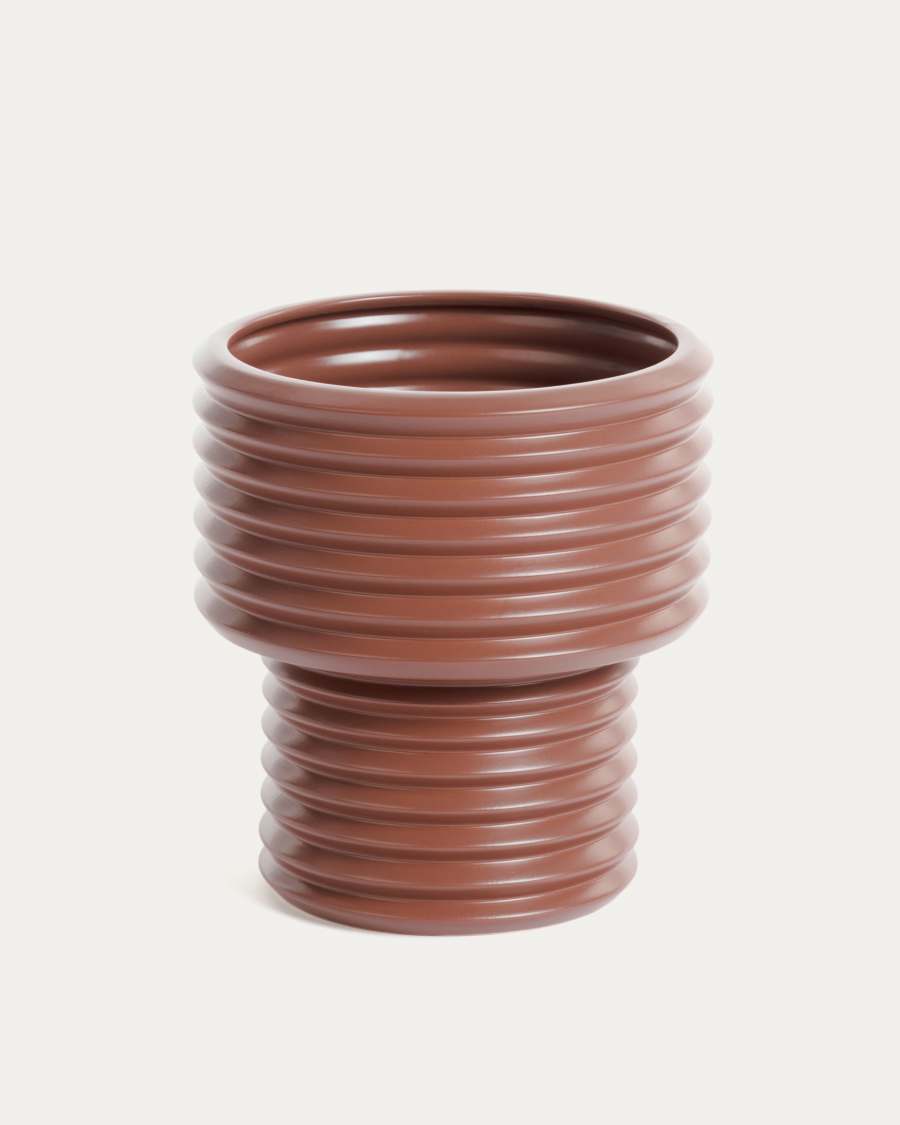 Aleray ceramic vase brown