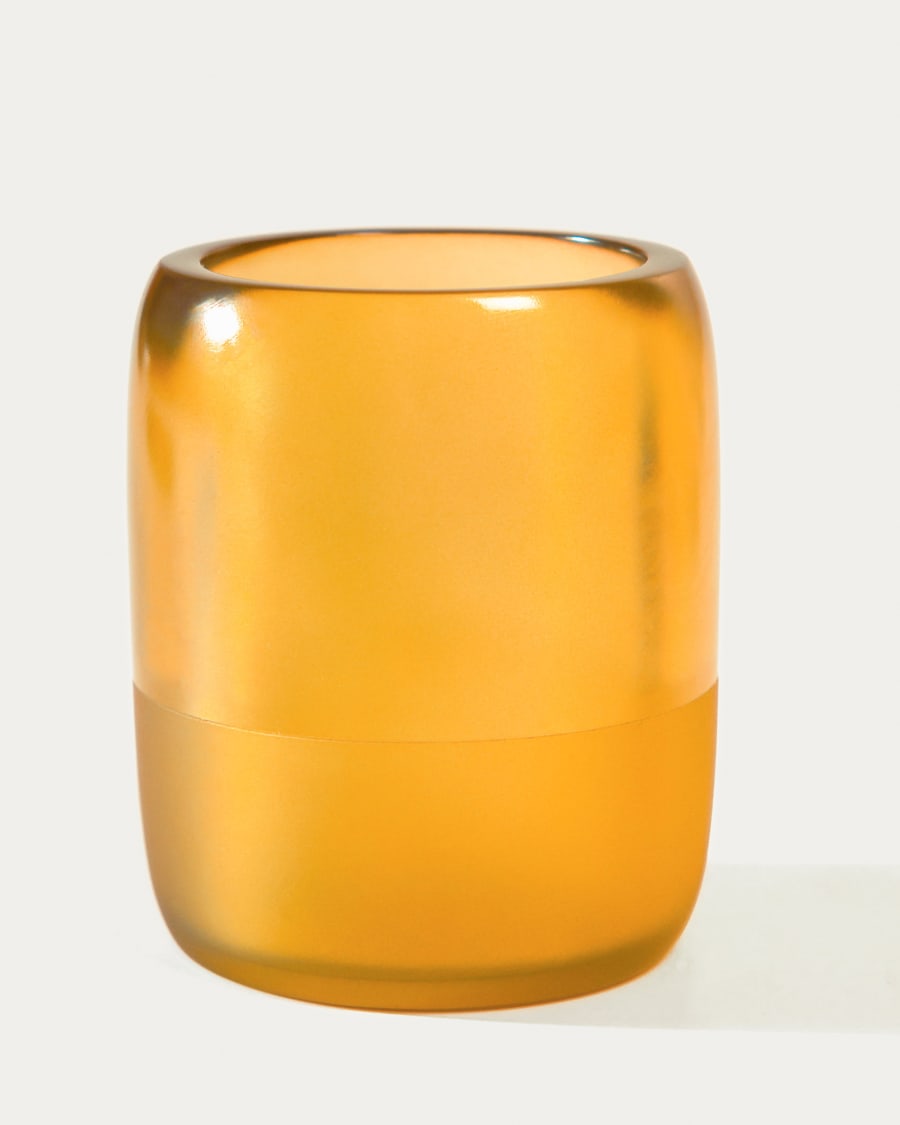 Maive yellow toothbrush holder