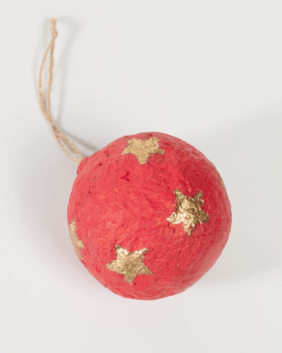 Galia set of 3 Christmas baubles with stars