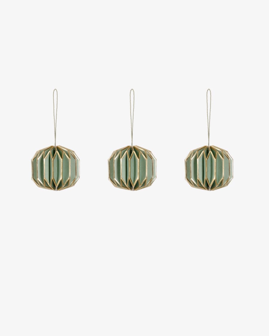 Wendy green bauble set