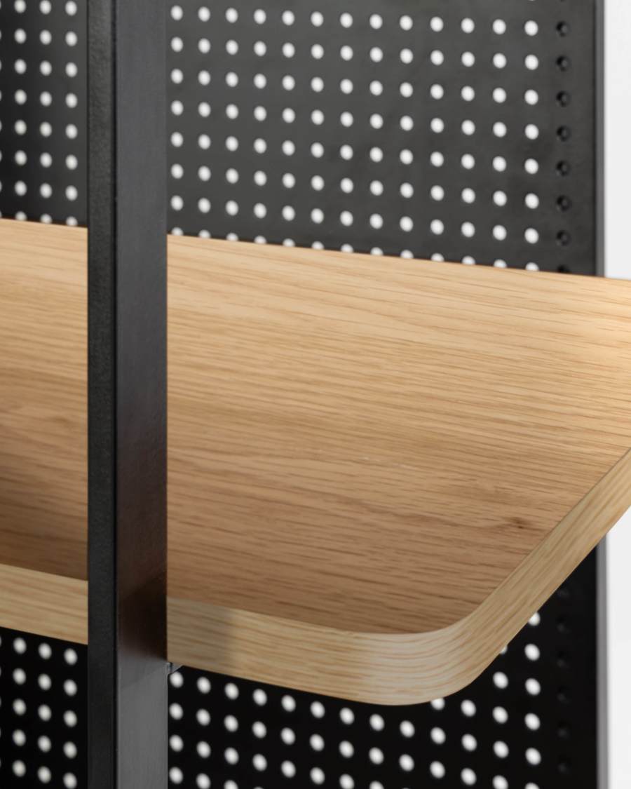 Étagère Nadyria en contreplaqué de chêne 100 x 180 cm