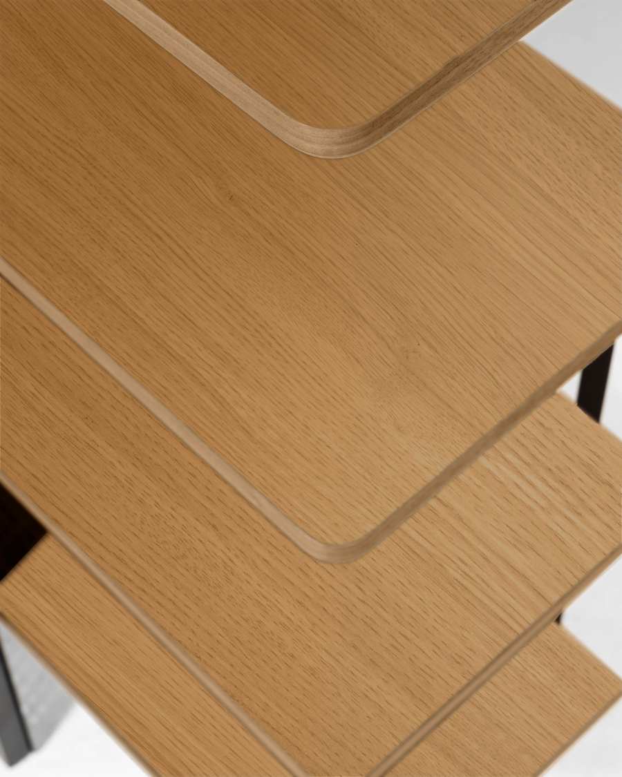 Étagère Nadyria en contreplaqué de chêne 100 x 180 cm