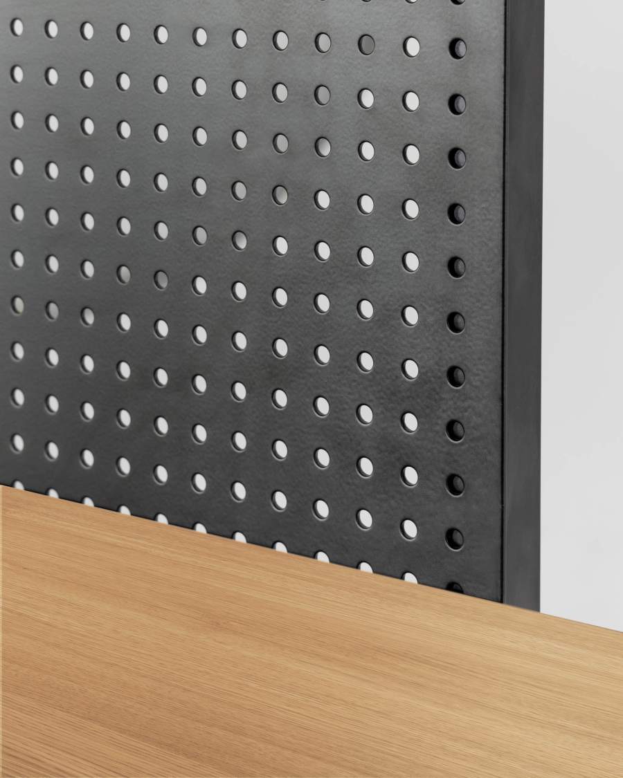 Étagère Nadyria en contreplaqué de chêne 100 x 180 cm