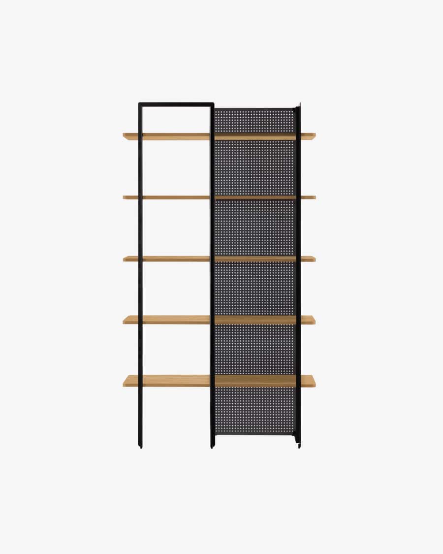 Étagère Nadyria en contreplaqué de chêne 100 x 180 cm