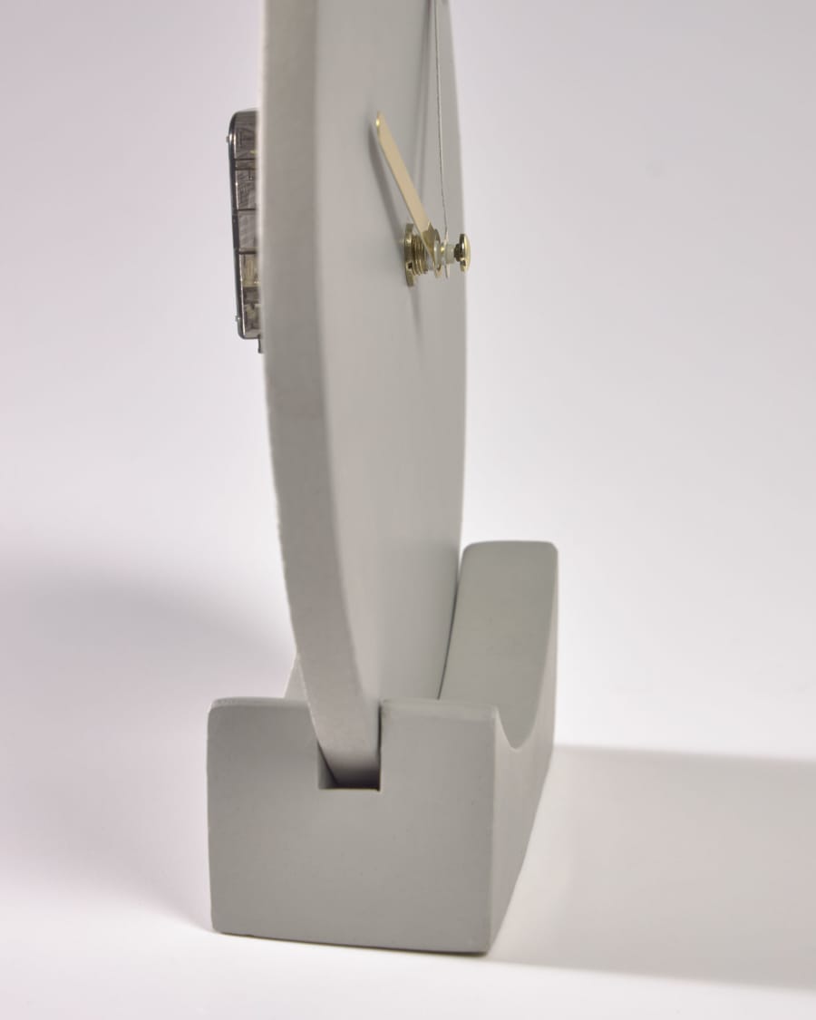 Tahiel grey clock, 19,9 cm