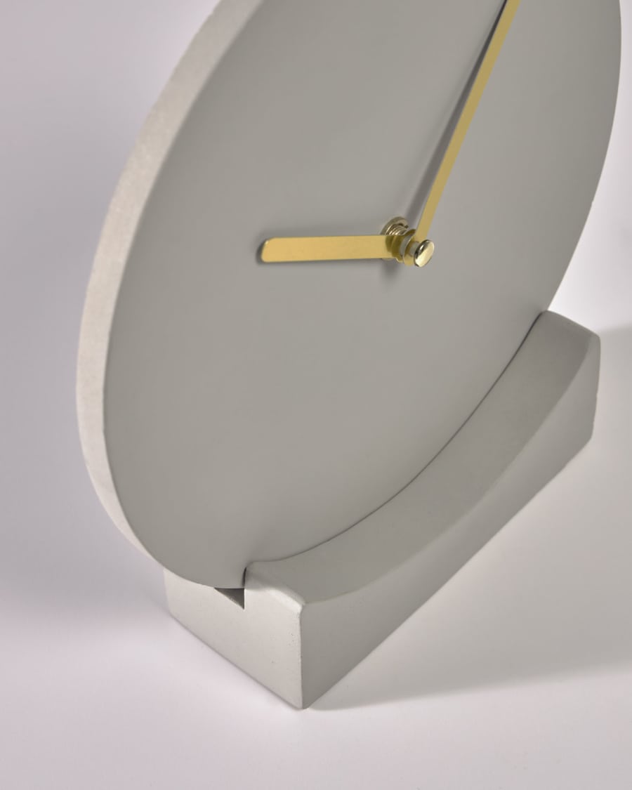 Tahiel grey clock, 19,9 cm