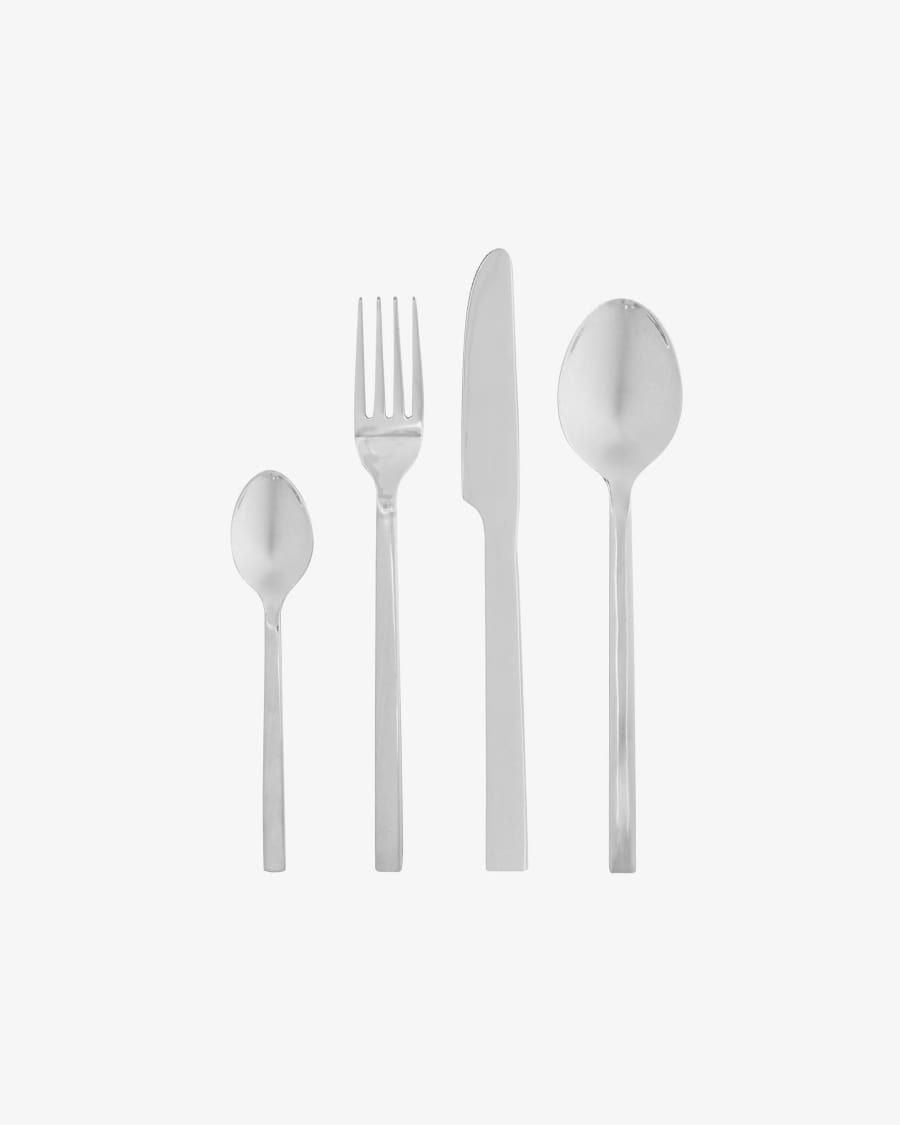 Ensemble Crisps de 16 couverts argenté