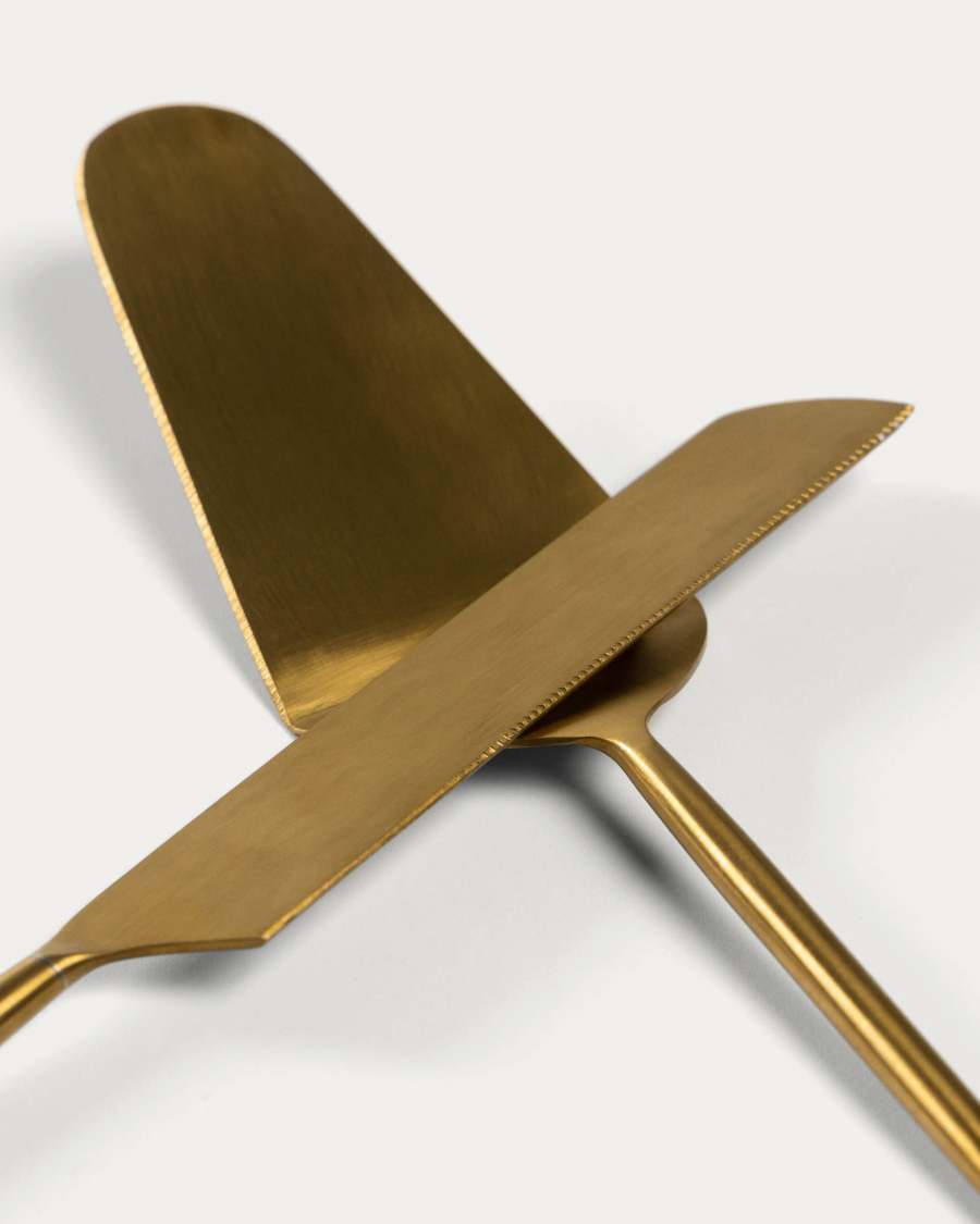 Conjunt Lite de 2 coberts per pastís daurat