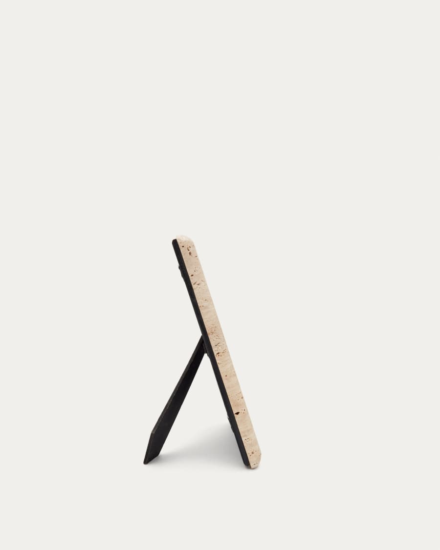 Cadre de photos Muire en travertin beige   25 x 20 cm