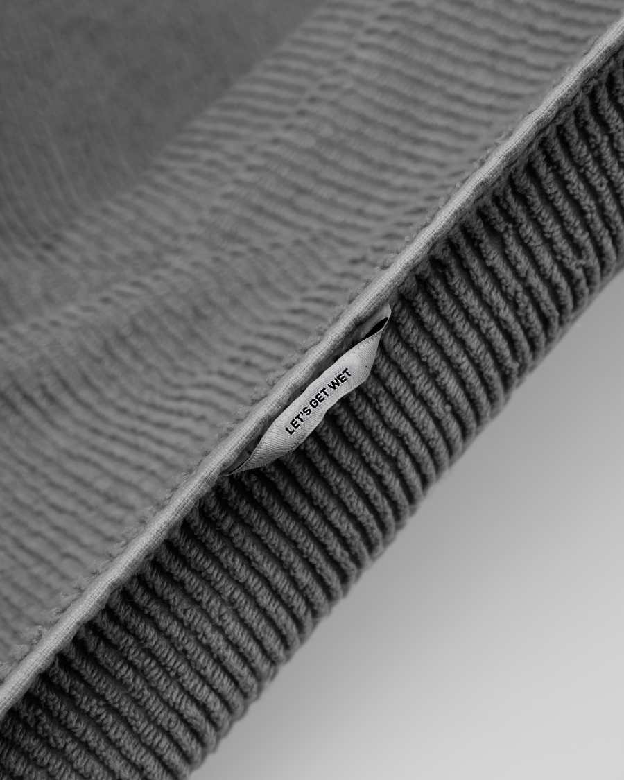 Miekki großes Handtuch Bad, dunkelgrau