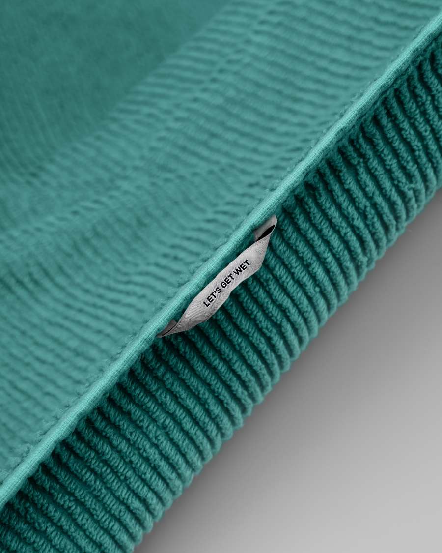 Toalla de manos Miekki turquesa oscuro