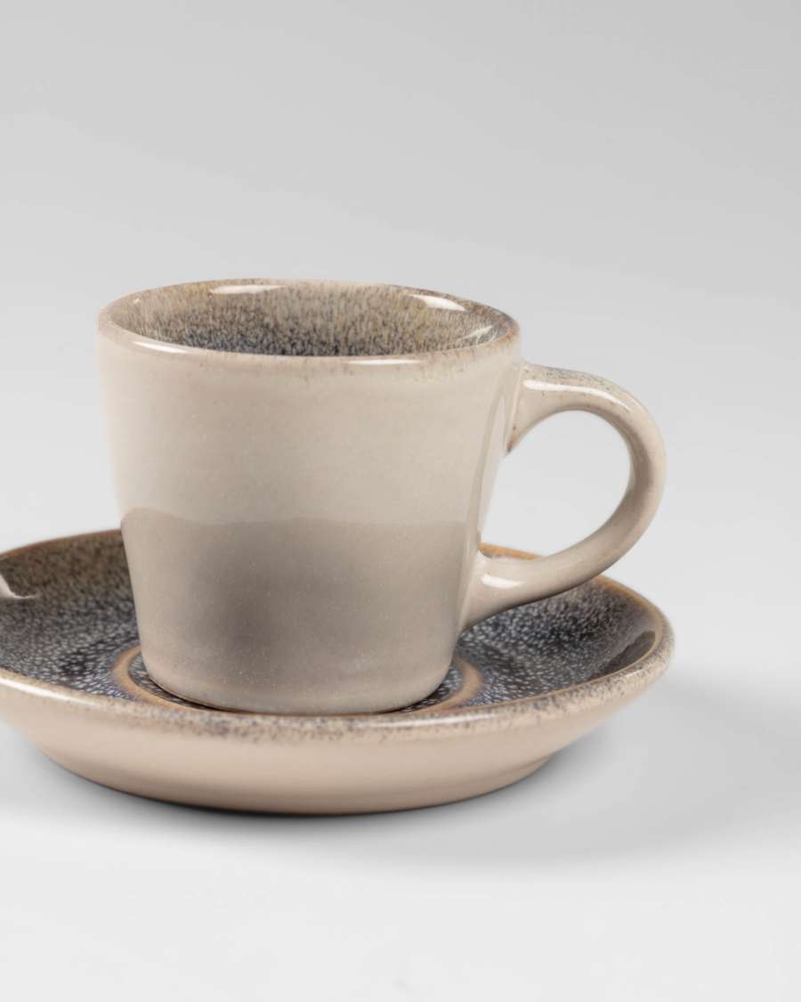 Light blue Sachi coffee cup with plate
