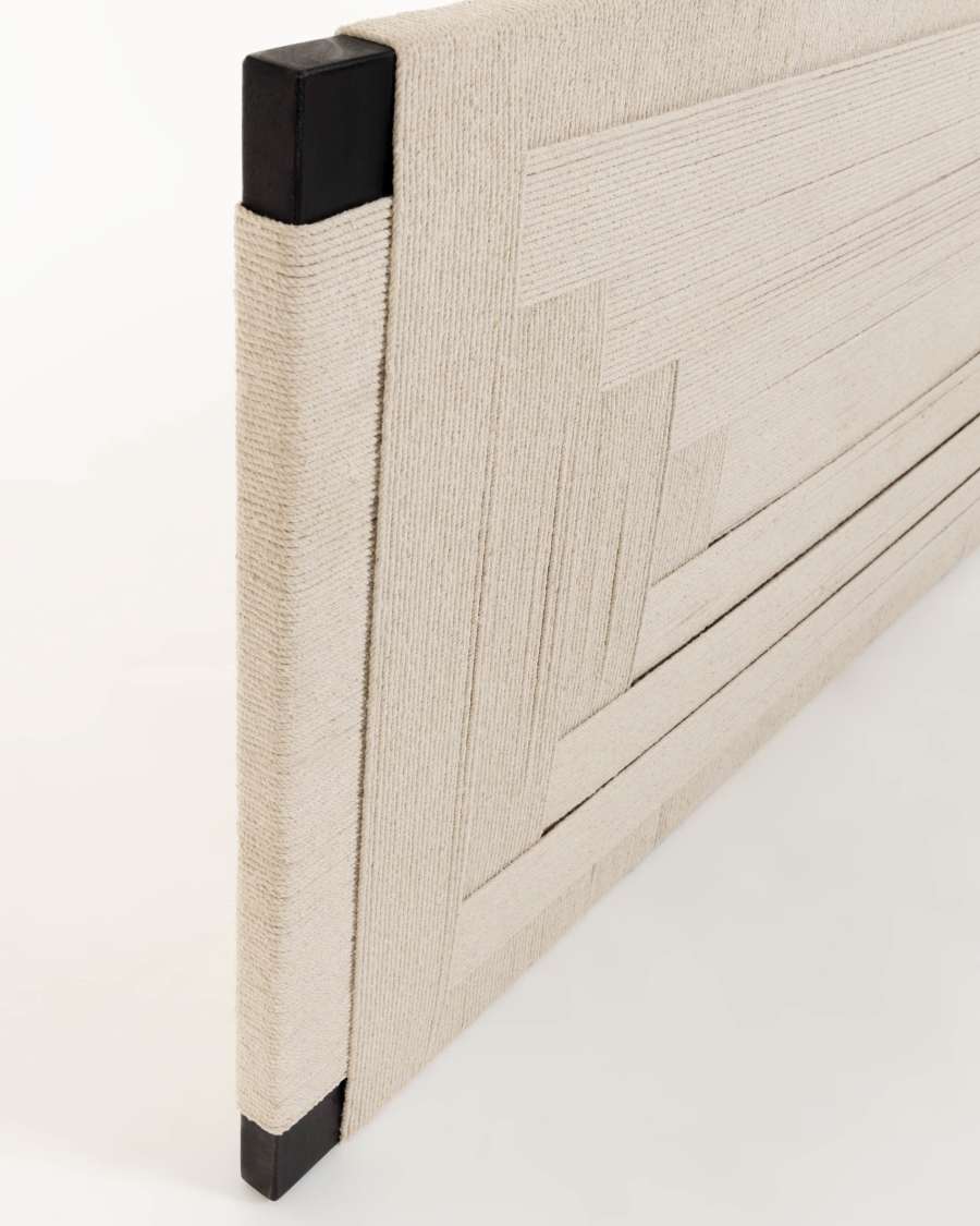 Krysia solid acacia wood headboard, for 160 cm beds