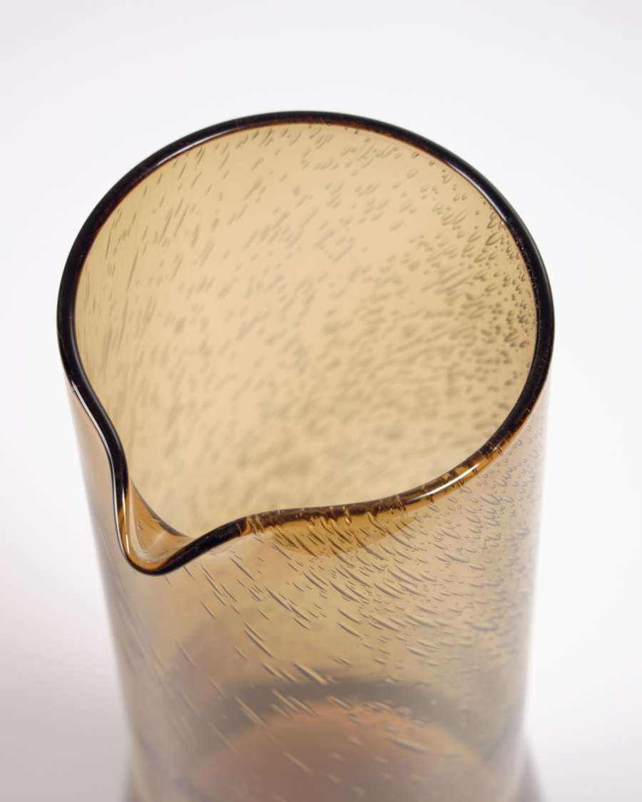 Hanie Krug aus orangem Glas