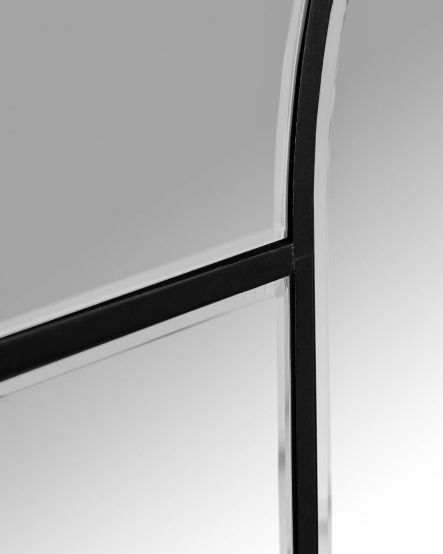 Nediva MDF mirror in black, 88 x 165 cm