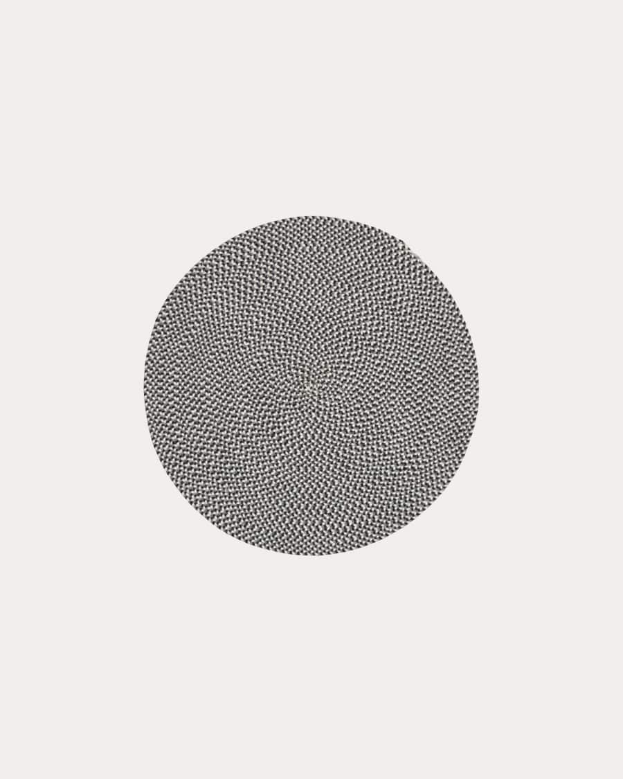 Rodhe 100% PET round rug in grey, Ø 100 cm