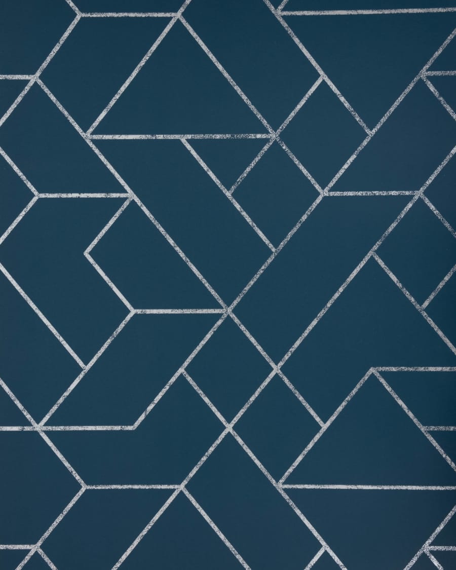 Gea Tapete blau uns silber 10 x 0,53 m FSC MIX Credit