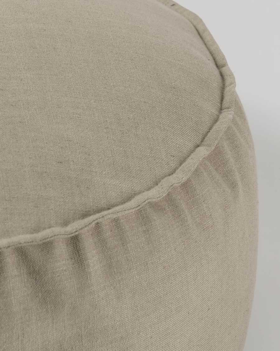 Beige Maelina Pouf Ø 70 cm