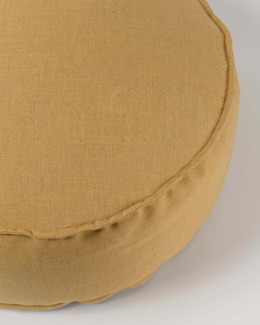 Pouf Maelina Ø 70 cm senape