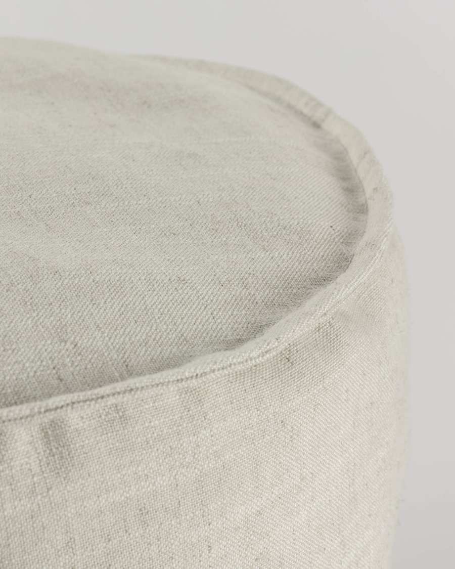 White Maelina Puf Ø 42 cm