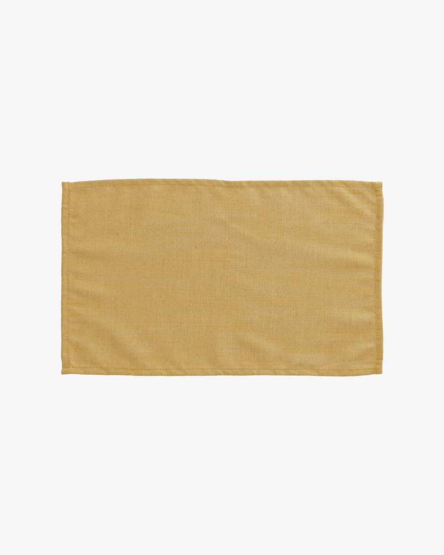 Lot de 4 sets de table Samay moutarde