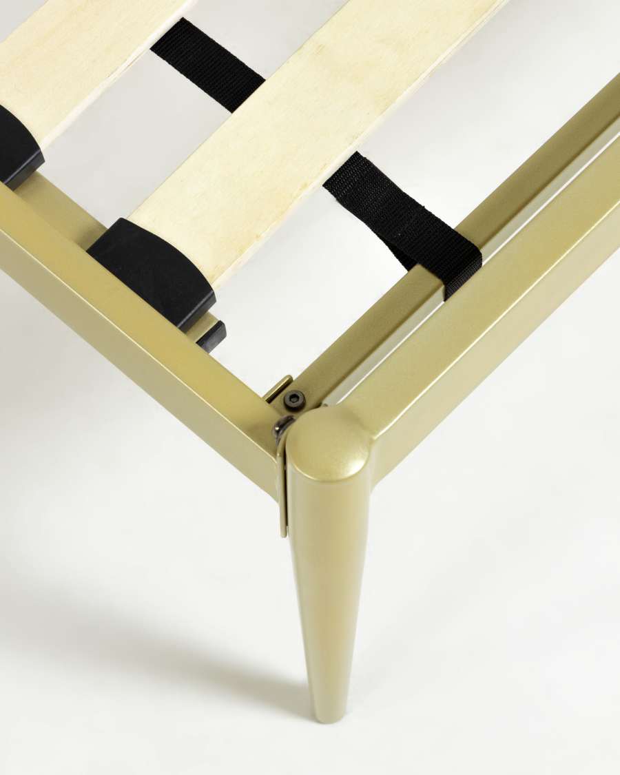 Lit Natacha 90 x 190 cm doré