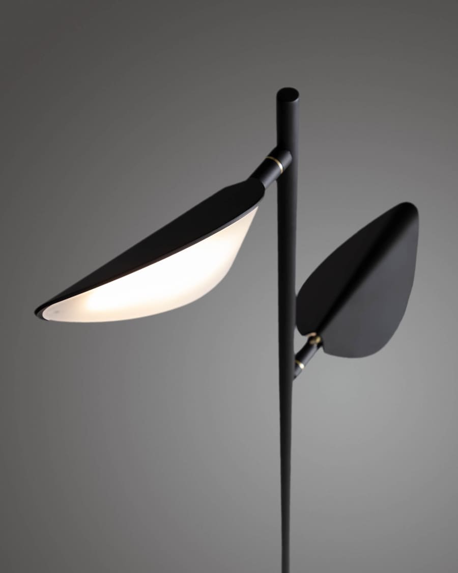Veleira steel floor lamp UK adapter